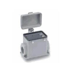 Embase en saillie 32A, Aluminium moulé sous pression, Alliage de zinc moulé, IP65, Sortie horizontale, M25